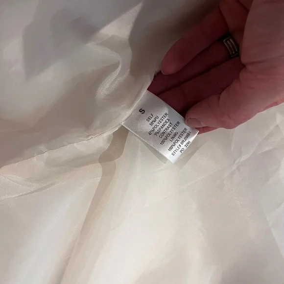 12th Tribe x The Salty Blonde cream long fur lined pea coat - Picture 10 of 10